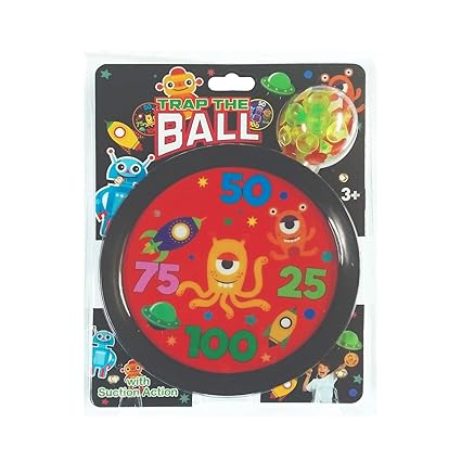 Trap The Ball with Suction Action Game Toy for Kids (Multicolor)