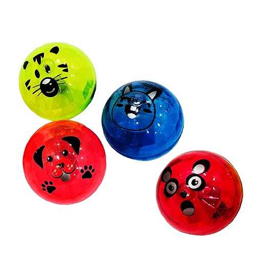 Flashing Led Light Ball, Glowing Bouncy Ball for Kids, Bounce and Play Toy, Birthday Return Gifts for Kids (3)