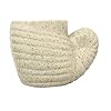  Shank Shaped Handcrafted Ceramic Pot Planter for Indoor Plants,Home Decor,Garden Decor,Office Decor,Decorative Succulent Pot (Color: White)(L:9 cm, W:14 cm, H:10 cm)