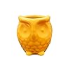 Owl Shape Ceramic Pots Ceramic Planters for Indoor Plants/Planters,Home Decor,Garden Decor,Office Decor,Decorative Succulents Pot (Color: Yellow)(L:12 cm, W:12 cm, H:10 cm)