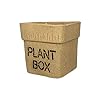 Square Plant Box Ceramic Pots Ceramic Planters for Indoor Plants/Planters | Home D�cor | Garden D�cor| Office D�cor | Decorative Succulents Pot (Color: Brown) (Size : 4 Inches.)