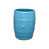  Barrel Shaped Ceramic Pots Planters for Indoor Outdoor Plants,Home Garden Decor,Office Decor,Decorative Succulents Pot (Color: Light Blue)(Size : 5 Inches.)