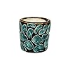 Ceramic Planter Pot Indoor Ourdoor Plants,Home and Garden Decor, Decorative Succulents Pot (Size :4.7 Inches) (Blue)