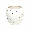  Ceramic Planter Pot Indoor Ourdoor Plants,Home and Garden Decor, Decorative Succulents Pot (Size: 5 Inches) (White)