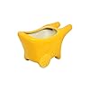  Glossy Cart Shaped Ceramic Pots Ceramic Planters for Indoor Plants/Planters,Home Decor,Garden Decor, Decorative Succulents Pot (L:16 Cms; W:7.5 Cms; H:9 Cms.) (Yellow)