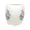  Ceramic Planter Pot Indoor Ourdoor Plants,Home and Garden Decor, Decorative Succulents Pot (Color: White ; Size : 7 Inches.)