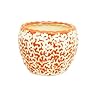  Ceramic Planter Pot Indoor Ourdoor Plants,Home and Garden Decor, Decorative Succulents Pot (Size : 4 Inches.) (Orange)