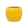 Ceramic Planter Pot Indoor Ourdoor Plants,Home and Garden Decor, Decorative Succulents Pot (Size :4 Inches.) (Yellow)