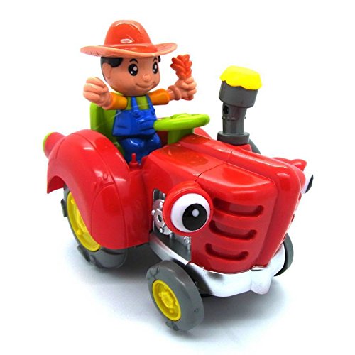 Electric Car Farmer Funny Toy with Light and Music for Kids