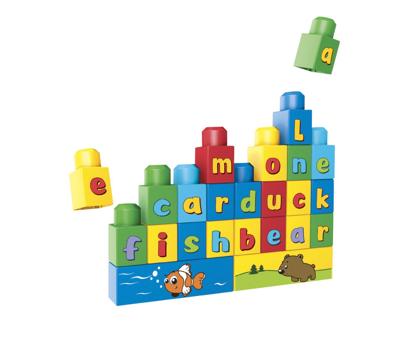 Super Builders Educational ABC Spell Blocks Set with 60 Pieces for Kids (Multicolor) 