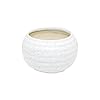 Ceramic Planter Pot Indoor Ourdoor Plants,Home and Garden Decor, Decorative Succulents Pot (Size :5 Inches.) (White)