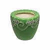 Ceramic Planter Pot Indoor Ourdoor Plants,Home and Garden Decor, Decorative Succulents Pot (Size : 4.5 Inches) (Green)