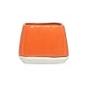 Glossy Ceramic Pots Ceramic Planters for Indoor Plants/Planters,Home Decor,Garden Decor, Decorative Succulents Pot (L:14 Cms; W:14 Cms; H:10 Cms.) (Orange)