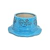  Cap Shaped Ceramic Pots Ceramic Planters with Saucers/Plate for Indoor Plants/Planters,Home Decor,Garden Decor, Decorative Succulents Pot (Color: Blue)(L:20 cm, W:20 cm, H:10 cm)